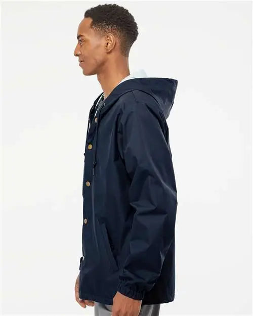 Independent Trading Co. Exp95nb Water-resistant Hooded Windbreaker - Classic Navy