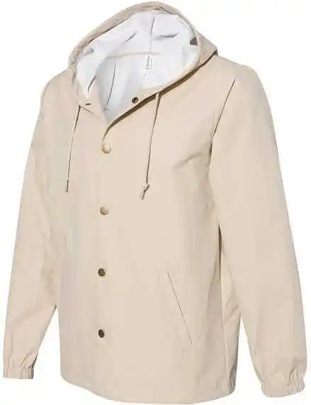 Independent Trading co Exp95nb Water-resistant Hooded Windbreaker - Classic Khaki