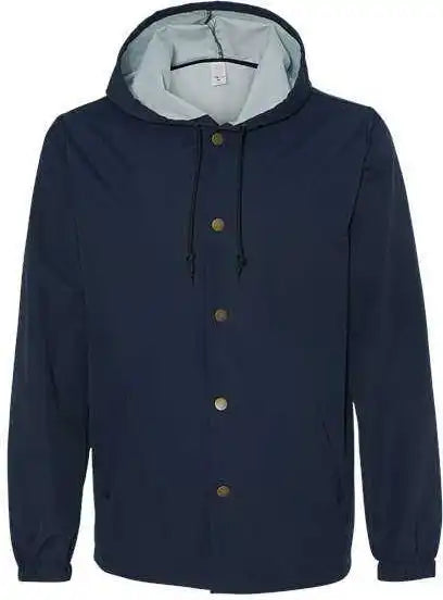 Independent Trading co Exp95nb Water-resistant Hooded Windbreaker - Classic Navy
