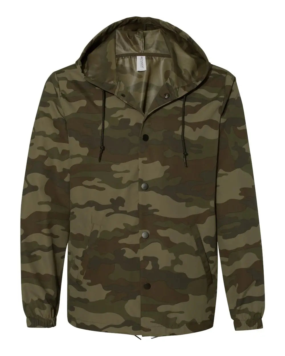 Independent Trading Co. Exp95nb Water-resistant Hooded Windbreaker - Forest Camo - Xs