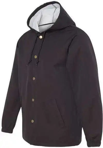 Independent Trading co Exp95nb Water-resistant Hooded Windbreaker - Black