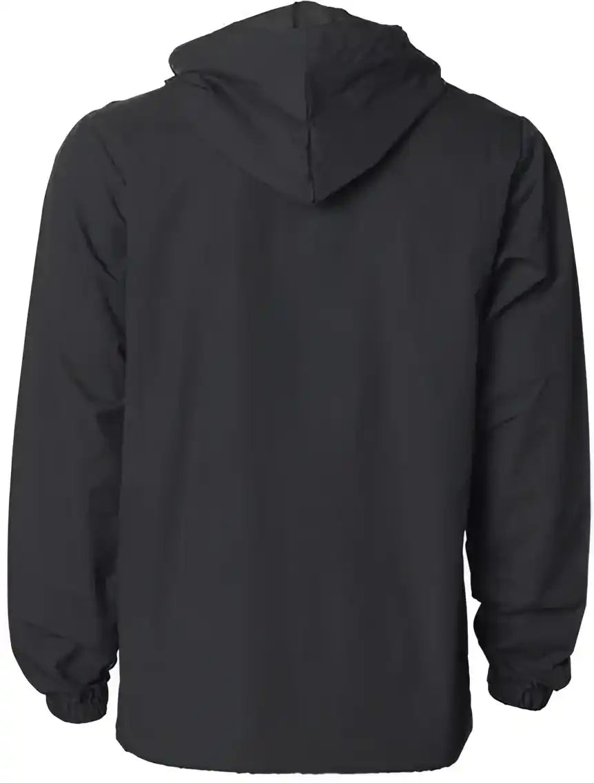 Independent Trading co Exp95nb Water-resistant Hooded Windbreaker - Black