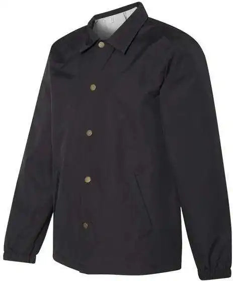 Independent Trading co Exp99cnb Water-resistant Windbreaker Coachs Jacket - Black