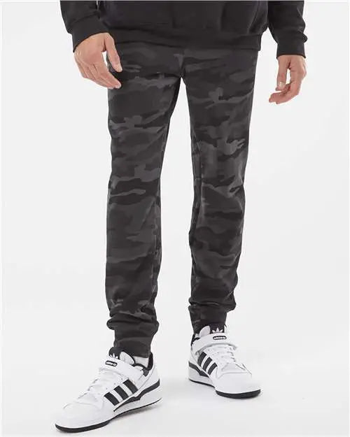 Independent Trading Co. Ind20pnt Midweight Fleece Pants - Black Camo