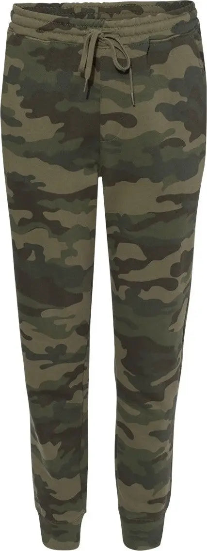 Independent Trading Co. Ind20pnt Midweight Fleece Pants - Forest Camo - Xs