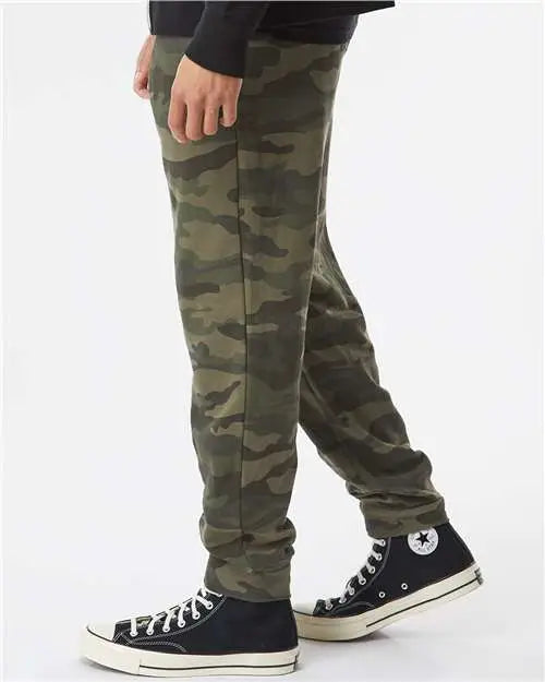 Independent Trading Co. Ind20pnt Midweight Fleece Pants - Forest Camo