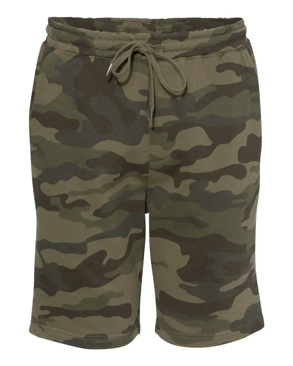 Independent Trading Co. Ind20set Midweight Fleece Shorts - Ind20srt - Forest Camo - Adult Xs