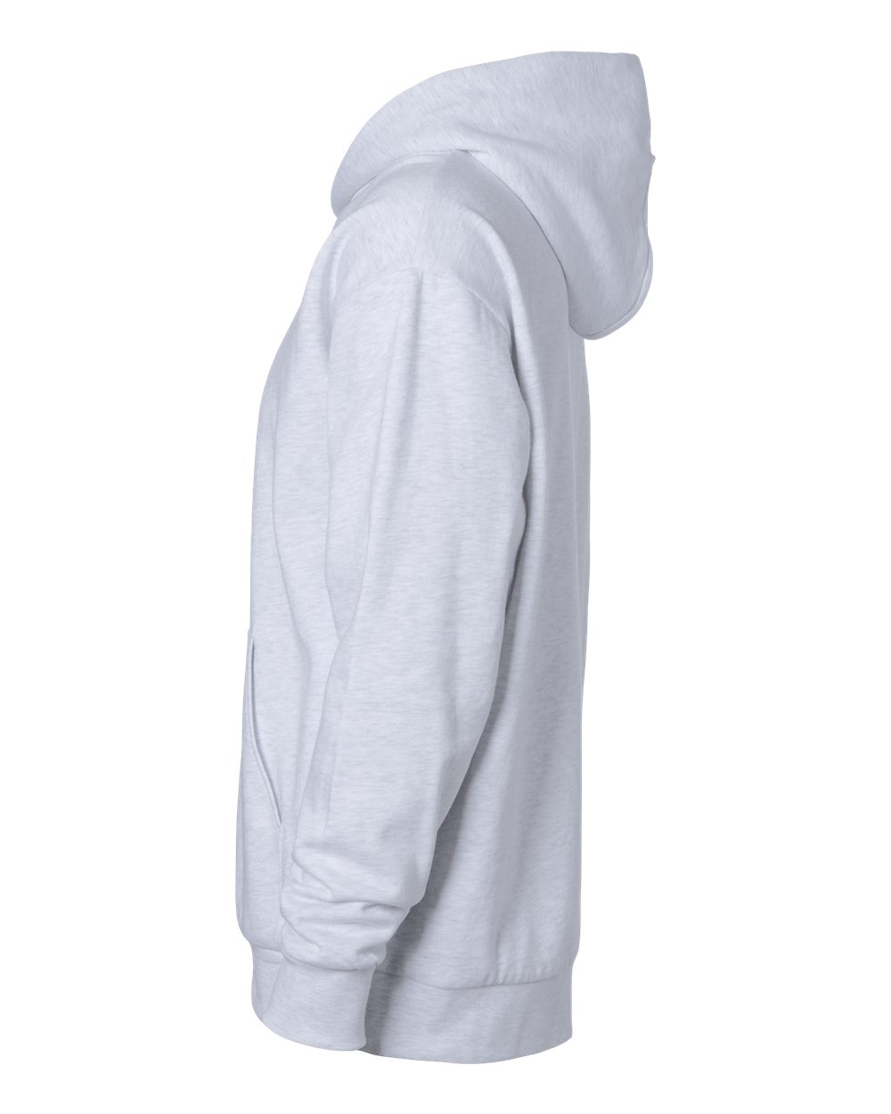 Independent Trading Co. Ind280zip Unisex Avenue Midweight Full-zip Hooded Sweatshirt - Ash Heather