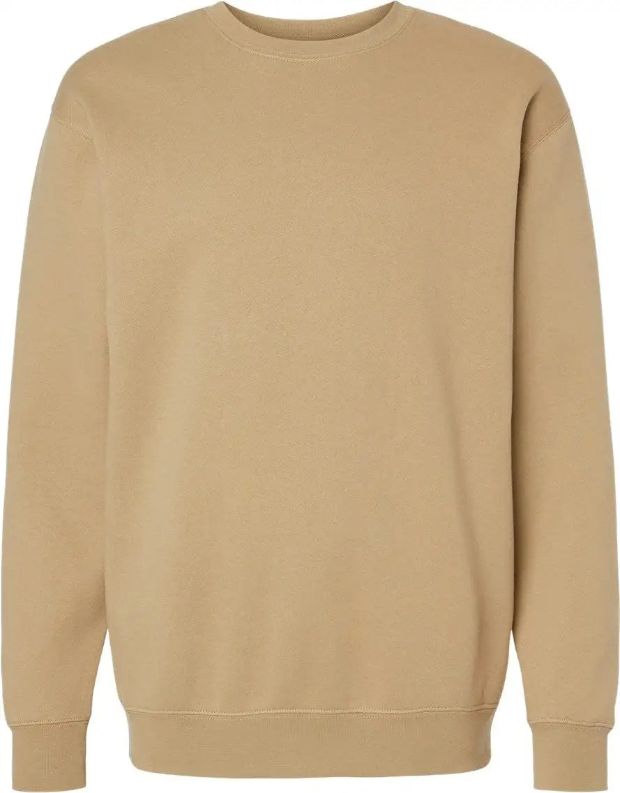 Independent Trading Co. Ind3000 Heavyweight Crewneck Sweatshirt - Sandstone - Gray / Xs