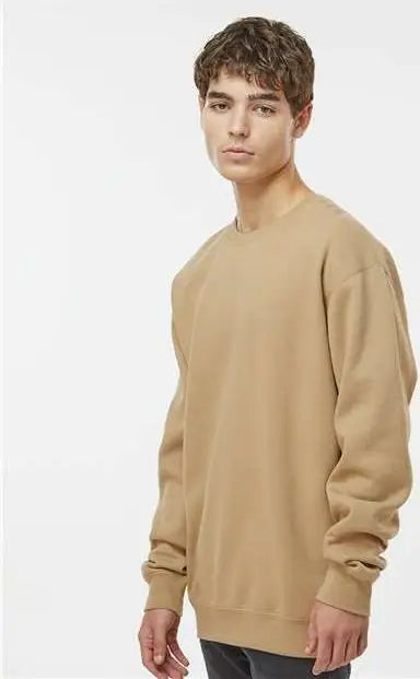 Independent Trading Co. Ind3000 Heavyweight Crewneck Sweatshirt - Sandstone