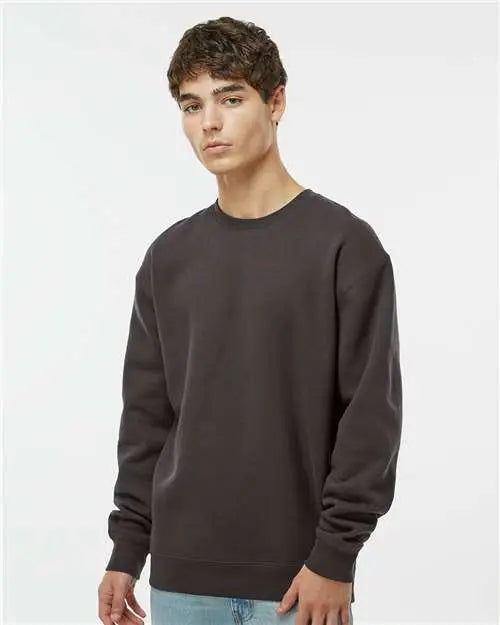 Independent Trading Co. Ind3000 Heavyweight Crewneck Sweatshirt - Asphalt