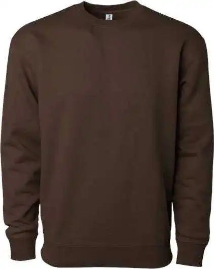 Independent Trading Co. Ind3000 Heavyweight Crewneck Sweatshirt - Brown