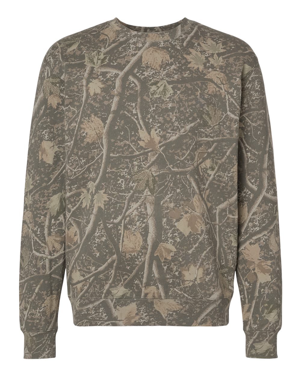 Independent Trading Co. Ind3000 Heavyweight Crewneck Sweatshirt - Deadwood Tree Camo