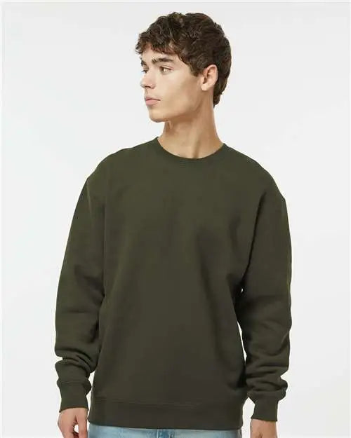 Independent Trading Co. Ind3000 Heavyweight Crewneck Sweatshirt - Army