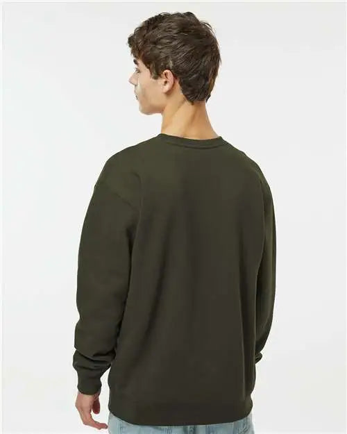 Independent Trading Co. Ind3000 Heavyweight Crewneck Sweatshirt - Army