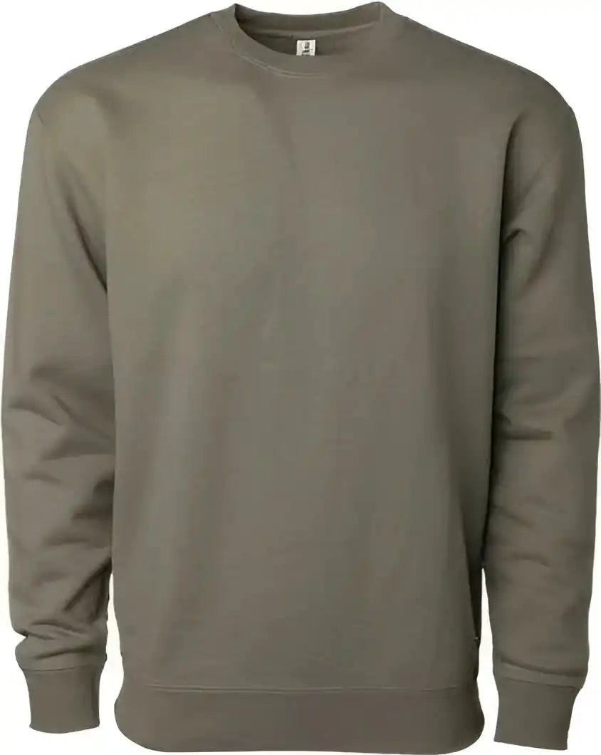 Independent Trading Co. Ind3000 Heavyweight Crewneck Sweatshirt Army