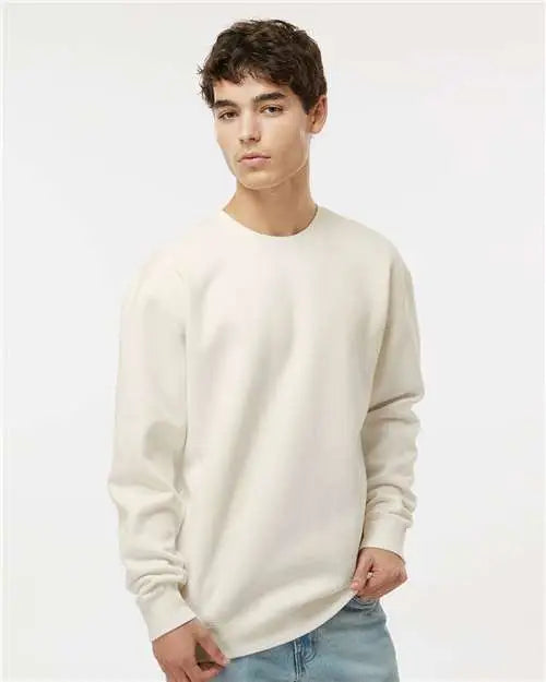 Independent Trading Co. Ind3000 Heavyweight Crewneck Sweatshirt - Bone