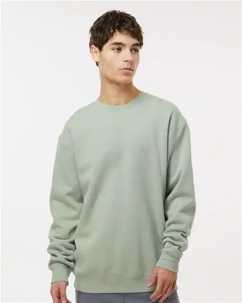 Independent Trading Co. Ind3000 Heavyweight Crewneck Sweatshirt - Dusty Sage