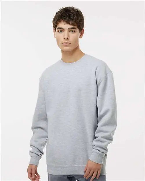 Independent Trading Co. Ind3000 Heavyweight Crewneck Sweatshirt - Grey Heather
