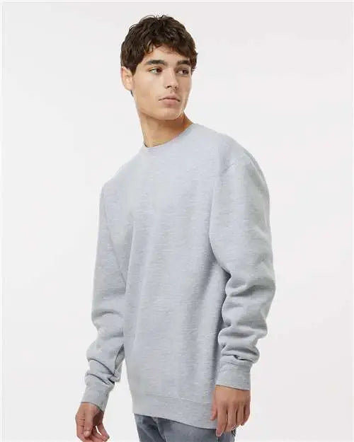 Independent Trading Co. Ind3000 Heavyweight Crewneck Sweatshirt - Grey Heather