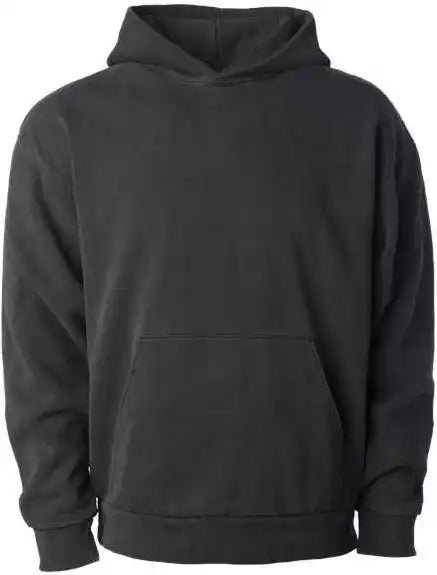 Independent Trading co Ind330blv Boulevard Heavyweight Hooded Sweatshirt Pigment Black