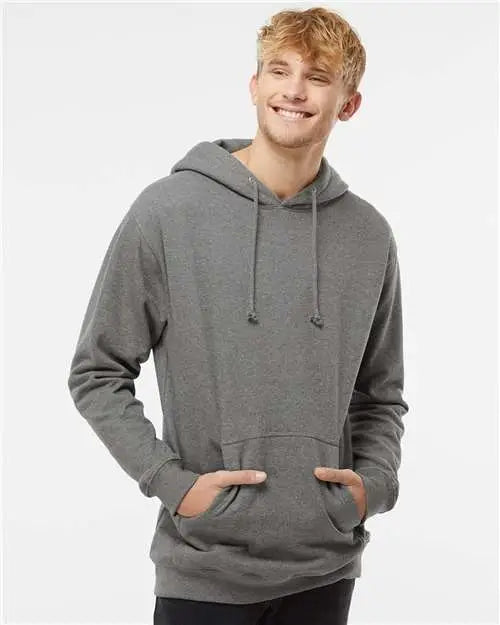 Independent Trading Co. Ind4000 Heavyweight Hooded Sweatshirt - Gunmetal Heather