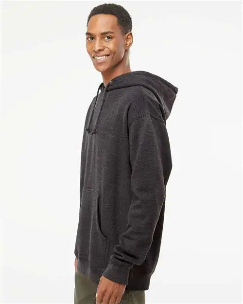 Independent Trading Co. Ind4000 Heavyweight Hooded Sweatshirt - Charcoal Heather