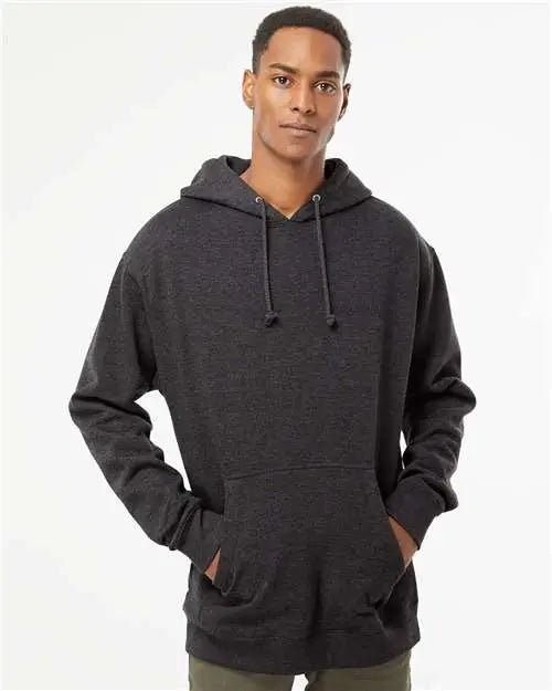 Independent Trading Co. Ind4000 Heavyweight Hooded Sweatshirt - Charcoal Heather