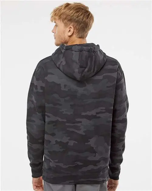Independent Trading Co. Ind4000 Heavyweight Hooded Sweatshirt - Black Camo