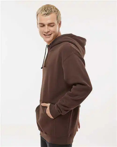 Independent Trading co Ind4000 Heavyweight Hooded Sweatshirt Brown
