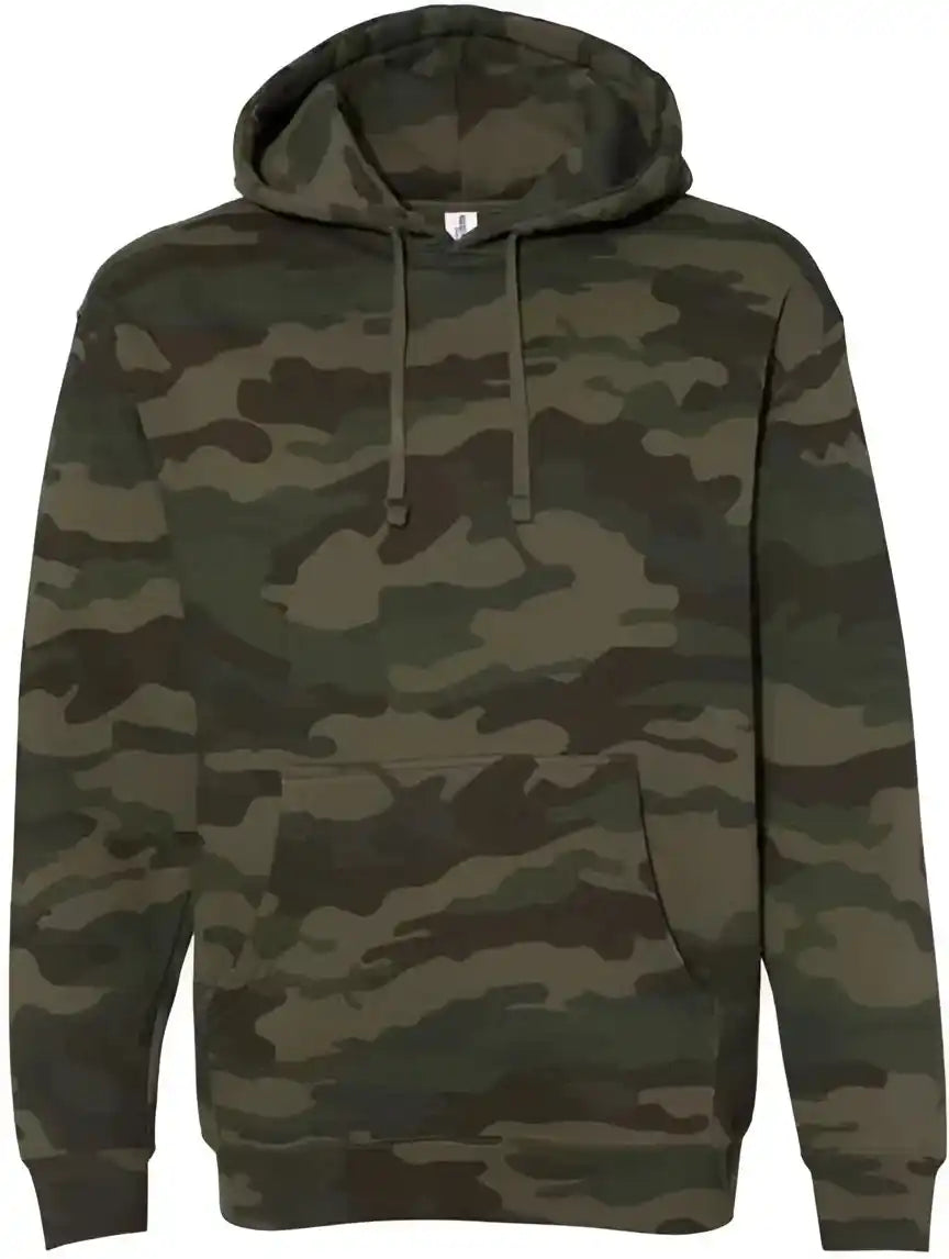Independent Trading co Ind4000 Heavyweight Hooded Sweatshirt Forest Camo
