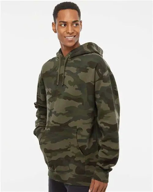 Independent Trading Co. Ind4000 Heavyweight Hooded Sweatshirt - Forest Camo