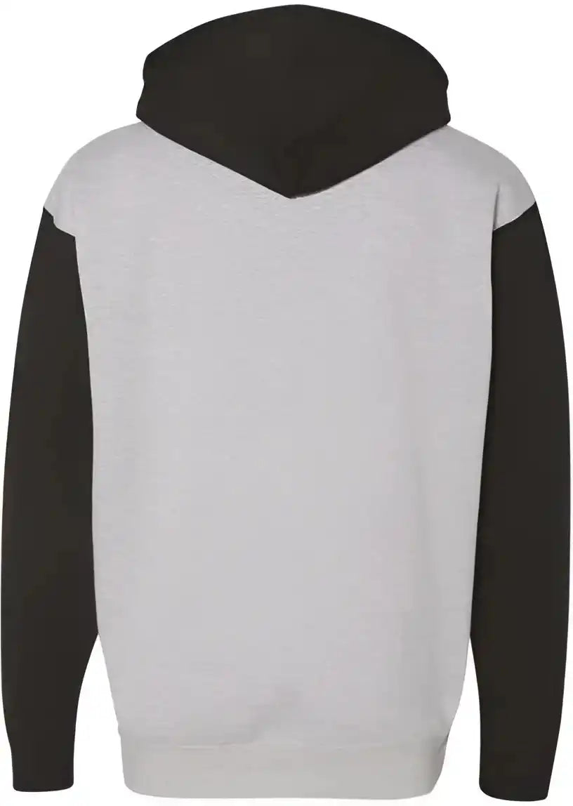 Independent Trading co Ind4000 Heavyweight Hooded Sweatshirt Grey Heather Black