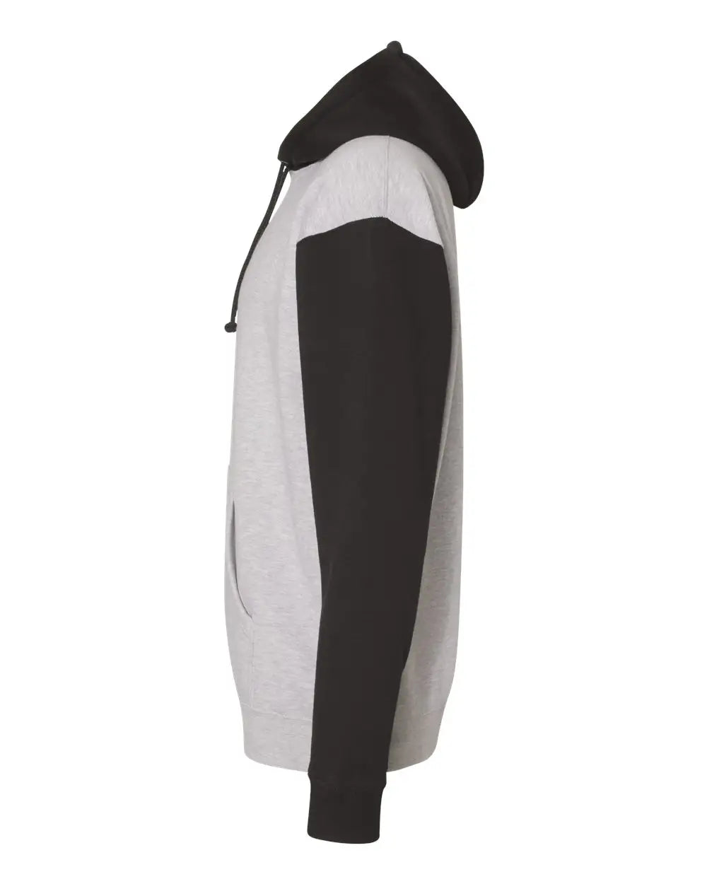 Independent Trading Co. Ind4000 Heavyweight Hooded Sweatshirt - Grey Heather Black