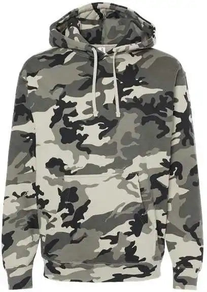 Independent Trading co Ind4000 Heavyweight Hooded Sweatshirt - Snow Camo