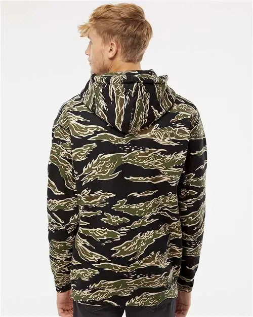 Independent Trading Co. Ind4000 Heavyweight Hooded Sweatshirt - Tiger Camo