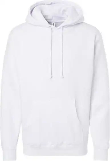 Independent Trading co Ind4000 Heavyweight Hooded Sweatshirt White