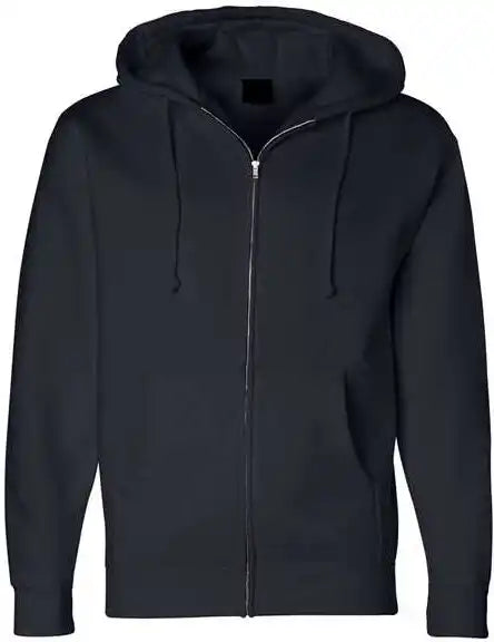 Independent Trading co Ind4000z Heavyweight Full Zip Hooded Sweatshirt Navy