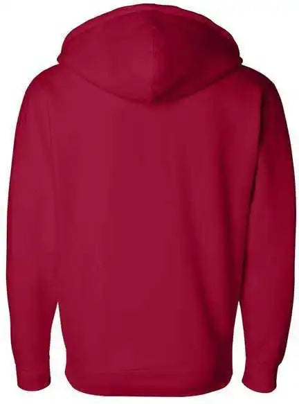 Independent Trading co Ind4000z Heavyweight Full Zip Hooded Sweatshirt Red