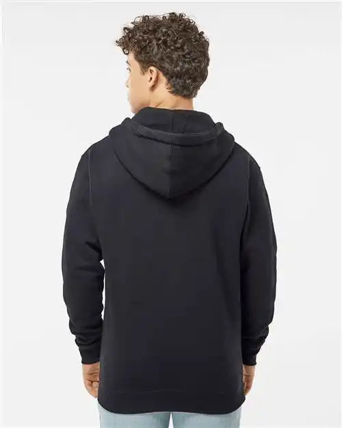 Independent Trading Co. Ind4000z Heavyweight Full-zip Hooded Sweatshirt - Black