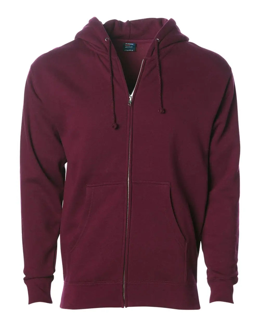 Independent Trading Co. Ind4000z Heavyweight Full-zip Hooded Sweatshirt - Maroon