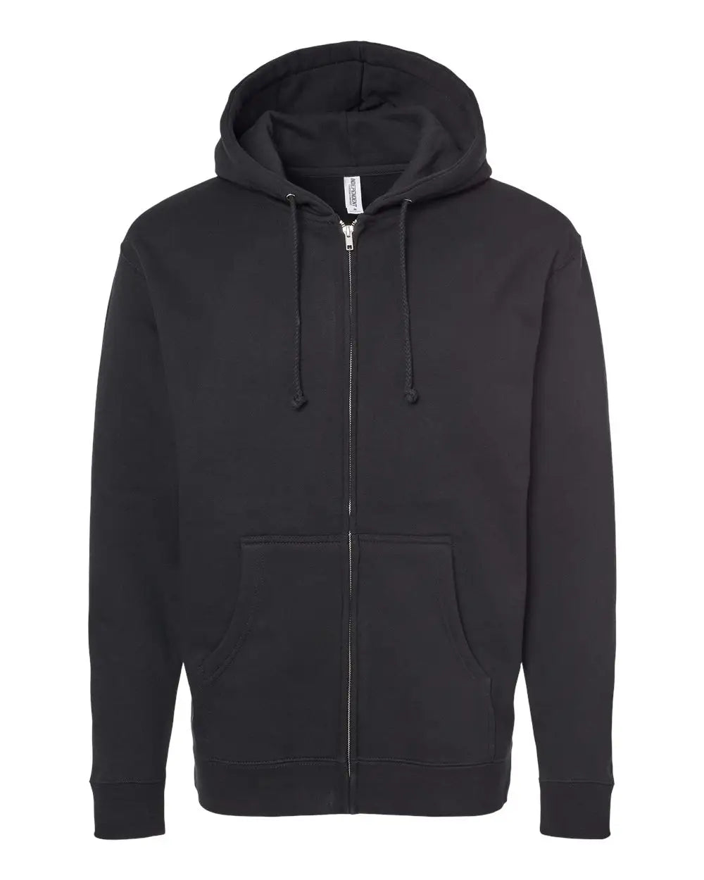 Independent Trading Co. Ind4000z Heavyweight Full-zip Hooded Sweatshirt - Black - Xs