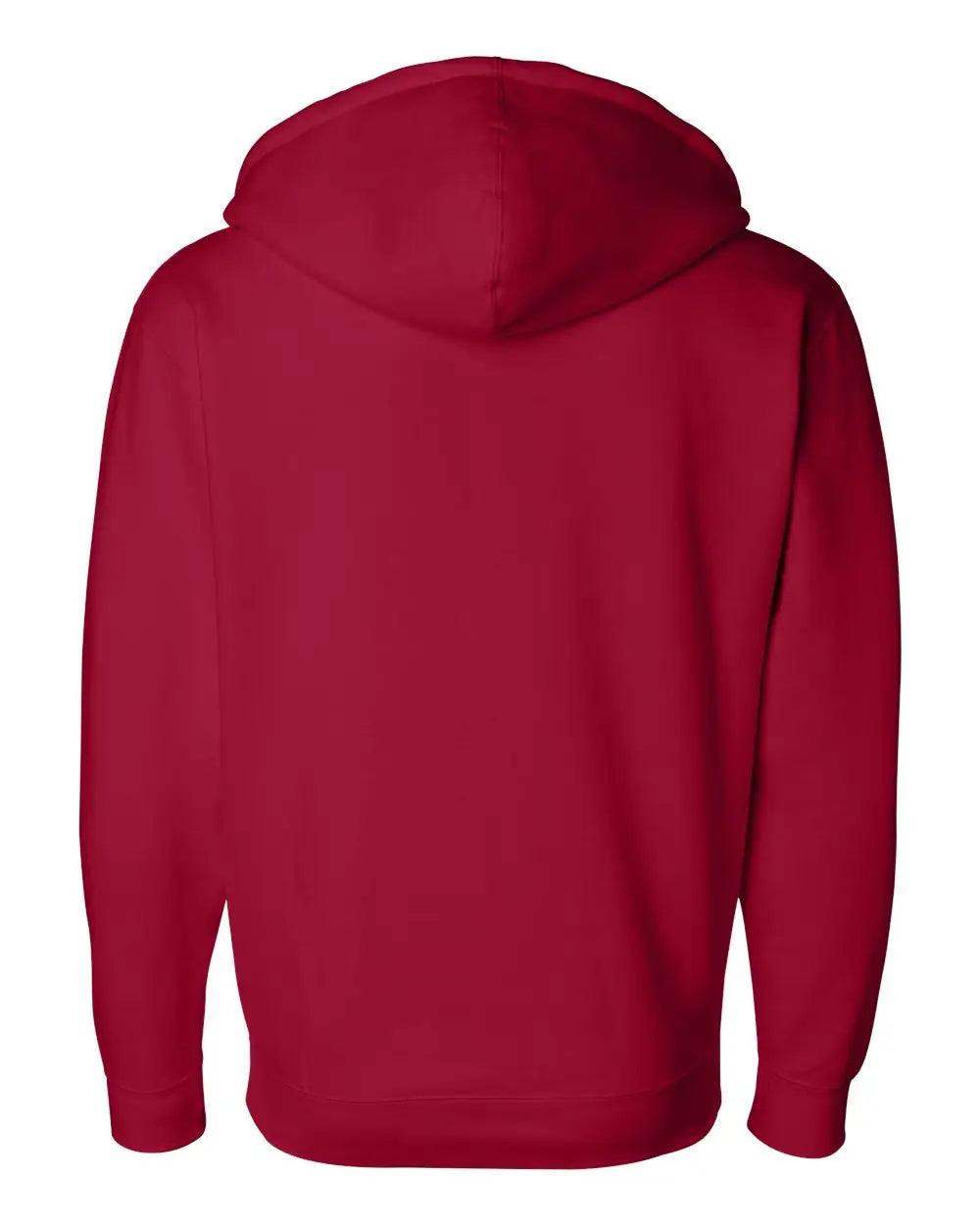 Independent Trading Co. Ind4000z Heavyweight Full-zip Hooded Sweatshirt - Red