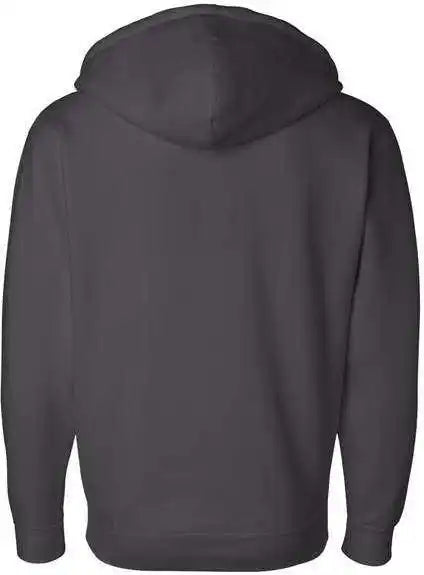 Independent Trading co Ind4000z Heavyweight Full Zip Hooded Sweatshirt Solid Charcoal