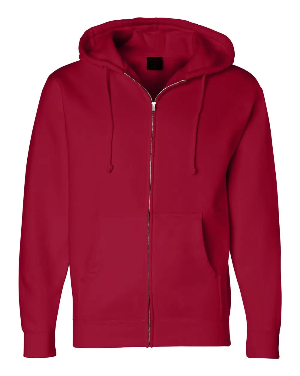 Independent Trading Co. Ind4000z Heavyweight Full-zip Hooded Sweatshirt - Red