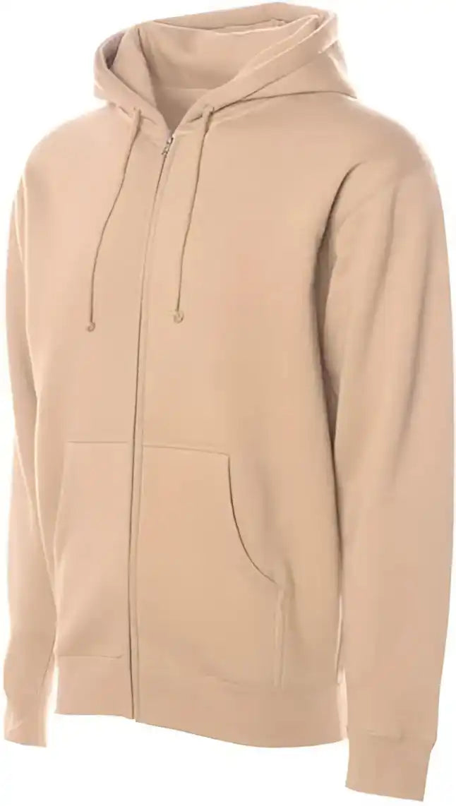 Independent Trading co Ind4000z Heavyweight Full Zip Hooded Sweatshirt Sandstone