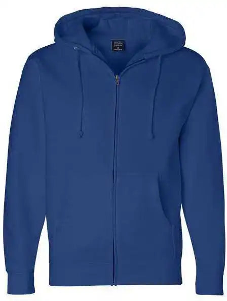 Independent Trading co Ind4000z Heavyweight Full Zip Hooded Sweatshirt Royal