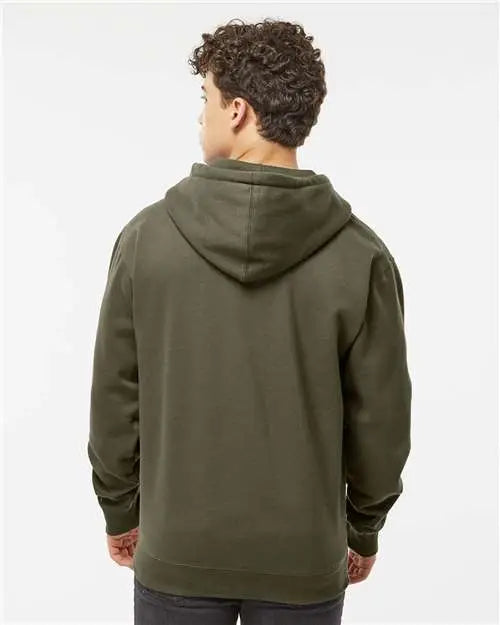 Independent Trading Co. Ind4000z Heavyweight Full-zip Hooded Sweatshirt - Army