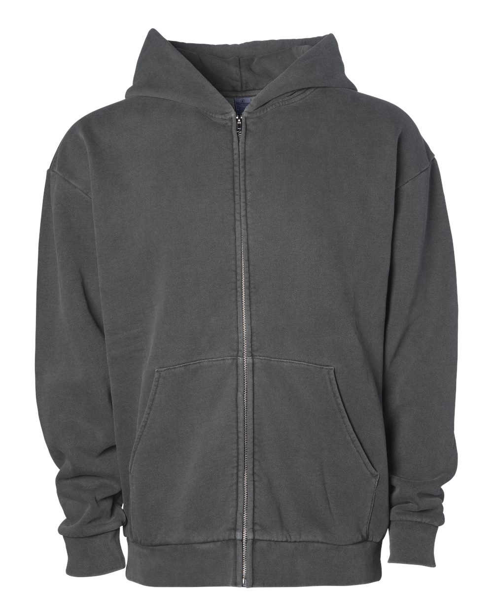 Independent Trading Co. Ind420zip Unisex Mainstreet Heavyweight Full-zip Hooded Sweatshirt - Pigment Black