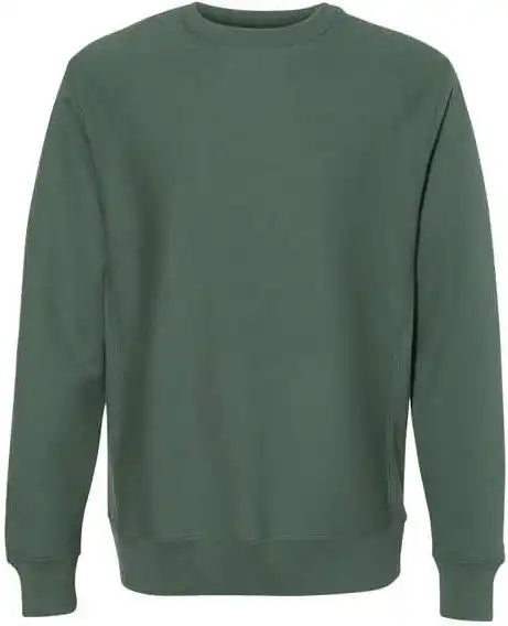 Independent Trading co Ind5000c Legend Premium Heavyweight Cross Grain Crewneck Sweatshirt Alpine Green